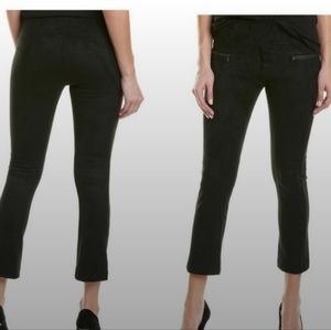 David Lerner Black Zippered Gemma Crop Pants Sz XS (00)